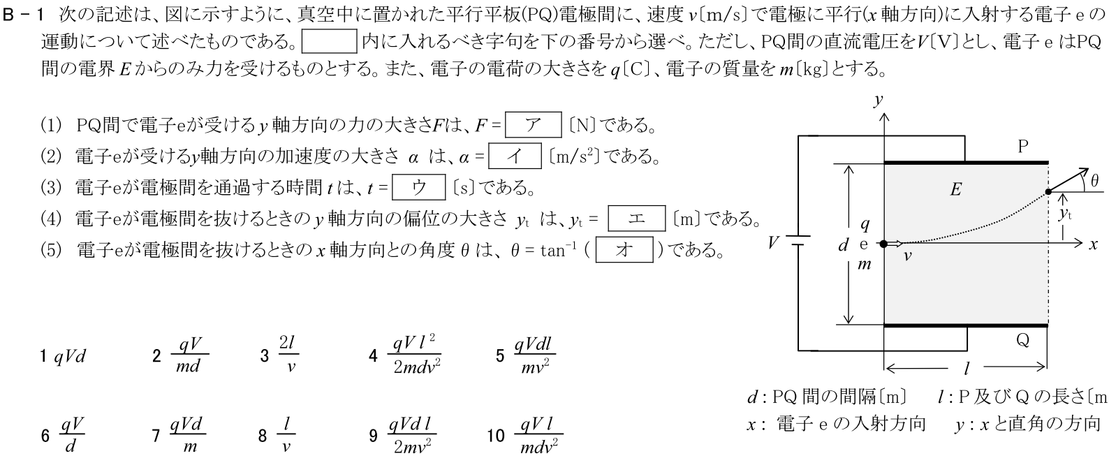 一陸技基礎令和3年01月期第1回B01